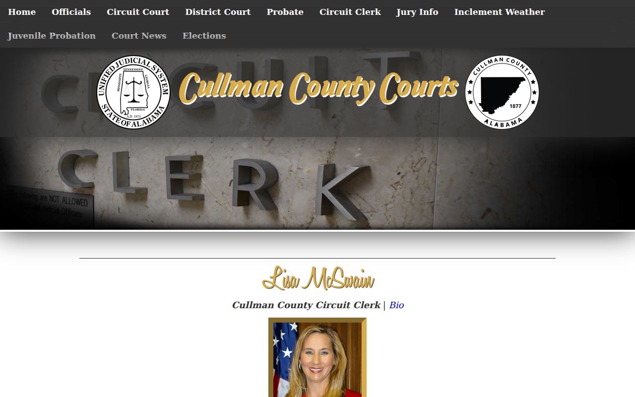Cullman Circuit Clerk address and court division information